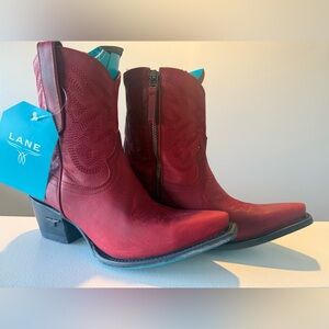 Lane Smokeshow Bootie - Smoldering Ruby - Western Booties 8